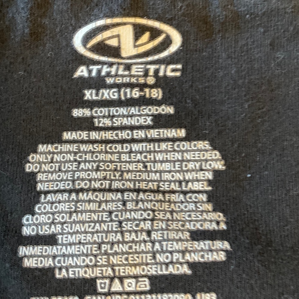 Athletic Works Black Track Pants - Picture 3 of 3